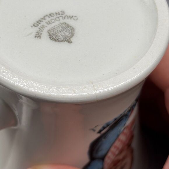 Antique Hires Root Beer Mug Cauldon Ware England Advertising Child Graphic c1905 - Picture 7 of 11